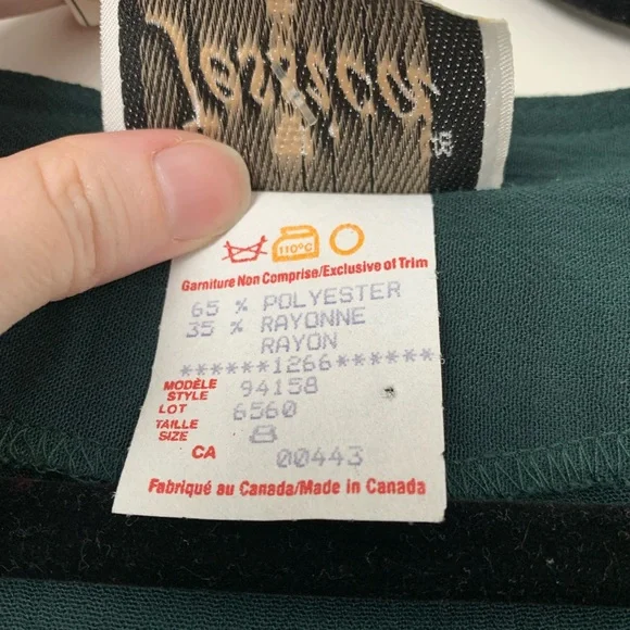 SOLD‼️BNWT Vintage Jessica Green Eyelet Vest Dress - Picture 8 of 8